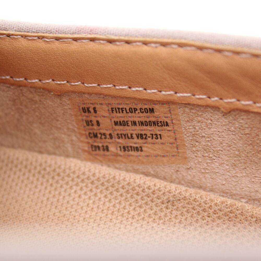 FitFlop Superskate Loafer Womens 8 Taupe Leather Comfort Slip On Shoe Summer - Picture 9 of 9